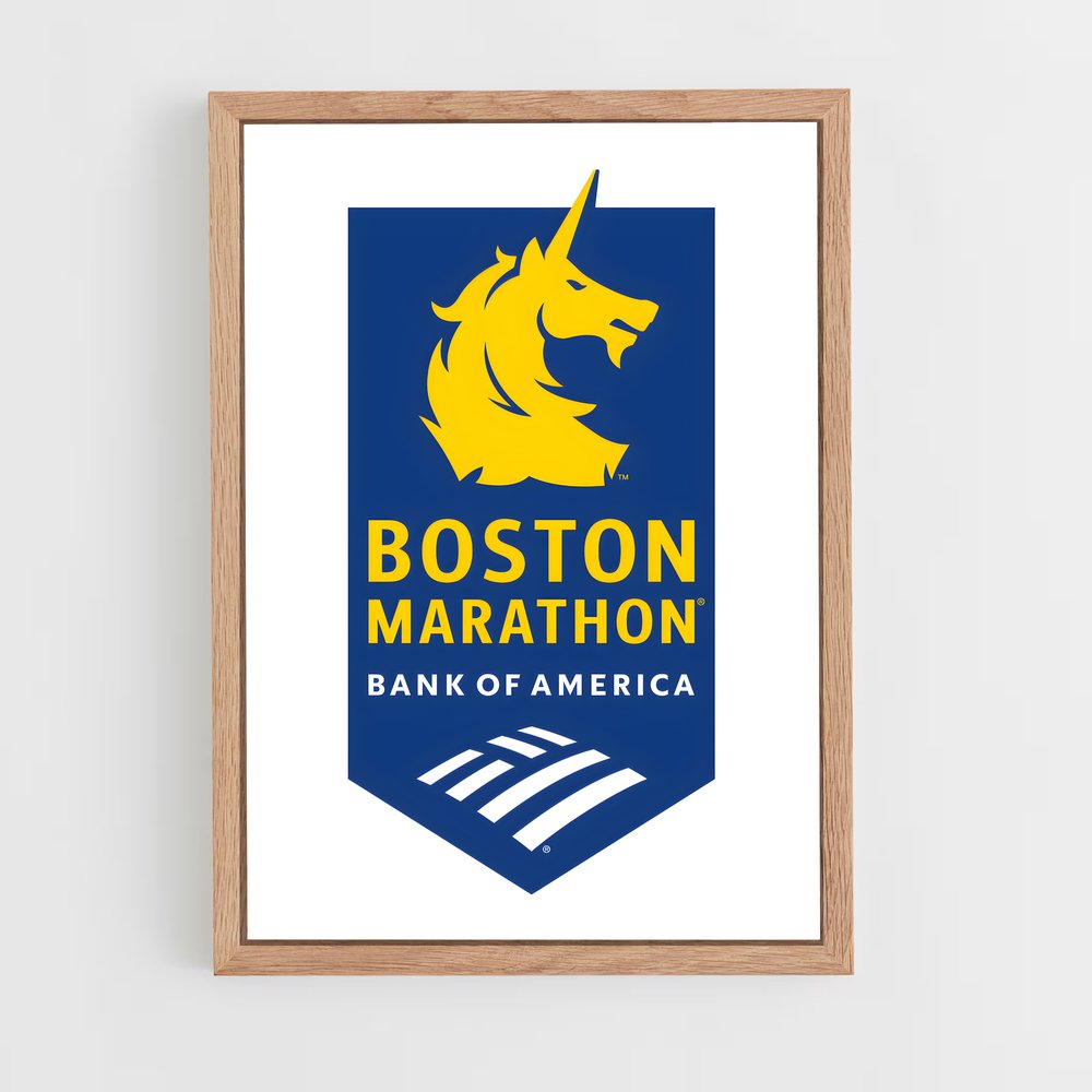 Poster Marathon de Boston – affiche Athlétisme (vue 4)